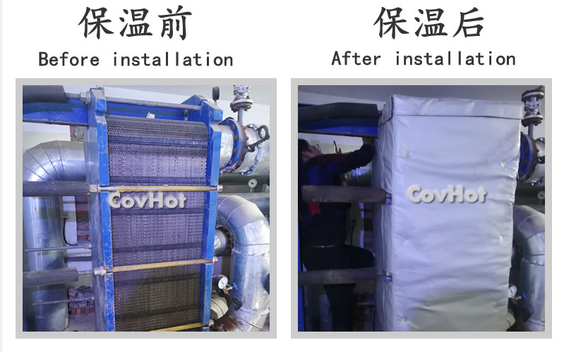 板式<a href=http://www.tjpet.com.cn/e/tags/?tagname=%E6%8D%A2%E7%83%AD%E5%99%A8%E4%BF%9D%E6%B8%A9 target=_blank class=infotextkey>換熱器保溫</a>套,板換保溫罩
